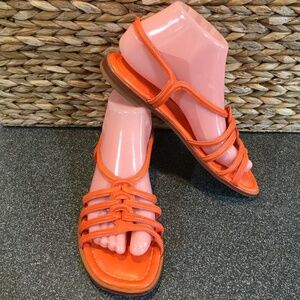 Schultz Orange Women's Strappy Sandals